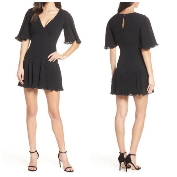 COPY - Keepsake the label Black clarity mini cocktail dress size 4 - Picture 1 of 5